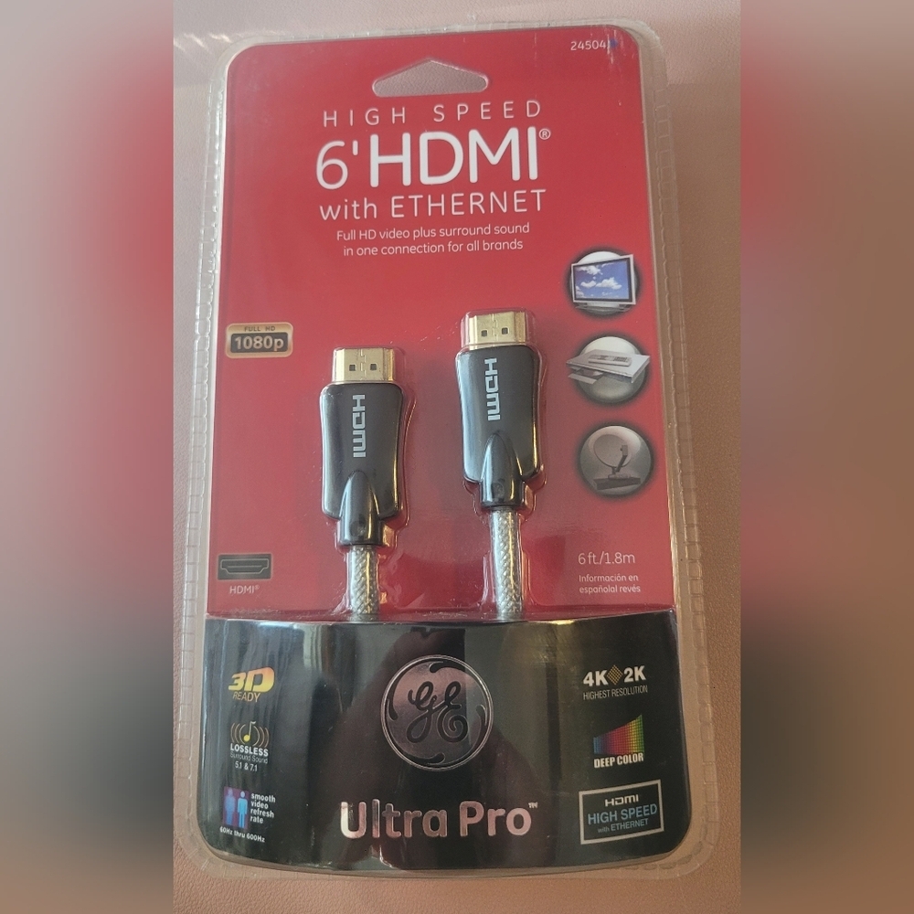 GE High Speed 6ft Cable - New